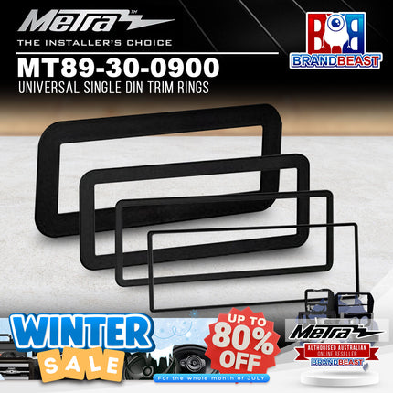 Metra MT89-30-0900 Universal Single DIN Trim Rings