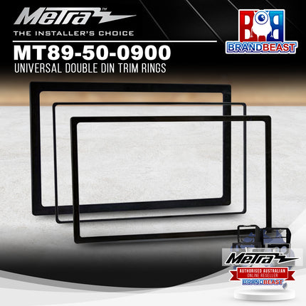 Metra MT89-50-0900 Universal Double DIN Trim Rings