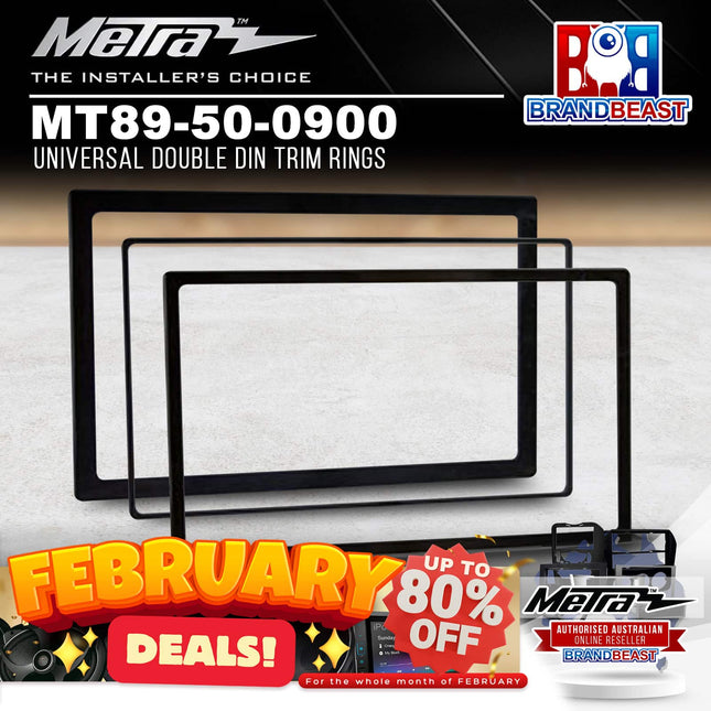 Metra MT89-50-0900 Universal Double DIN Trim Rings