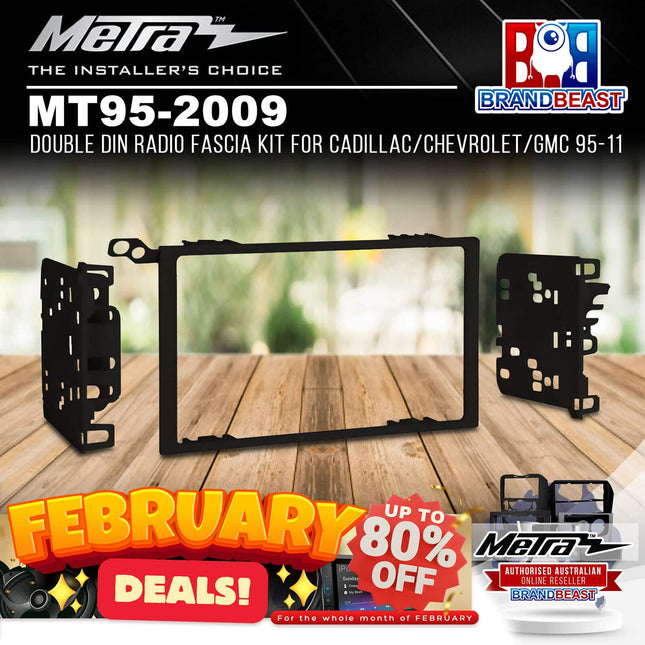 Metra MT95-2009 2DIN Radio Facia Kit For GM Cadillac/Chevrolet/GMC/Hummer/Suzuki