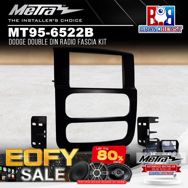 Metra MT95-6522B Dodge Double DIN Radio Fascia Kit