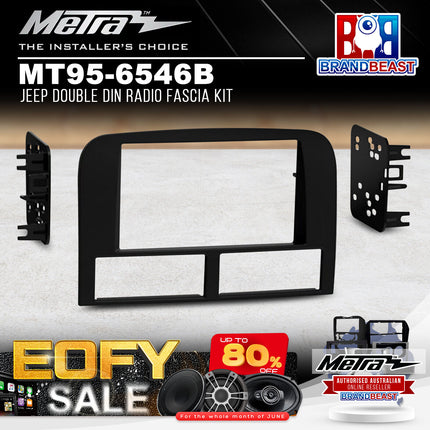Metra MT95-6546B Jeep Double DIN Radio Fascia Kit