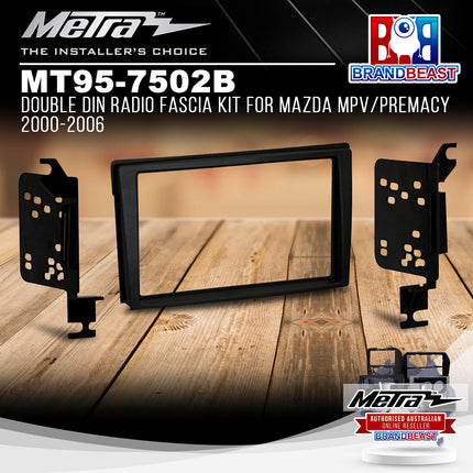 Metra MT95-7502B Double DIN Radio Fascia Kit To Suit Mazda MPV/Premacy 2000-2006