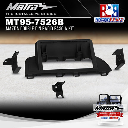 Metra MT95-7526B Mazda Double DIN Radio Fascia Kit