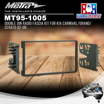 Metra MT951005 Double DIN Radio Fascia Kit For Kia Carnival/Grand/Cerato 02-09
