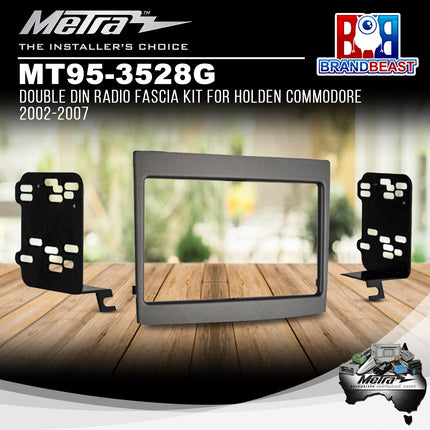 Metra MT95-3528G Double DIN Radio Fascia Kit For Holden Commodore 2002-2007