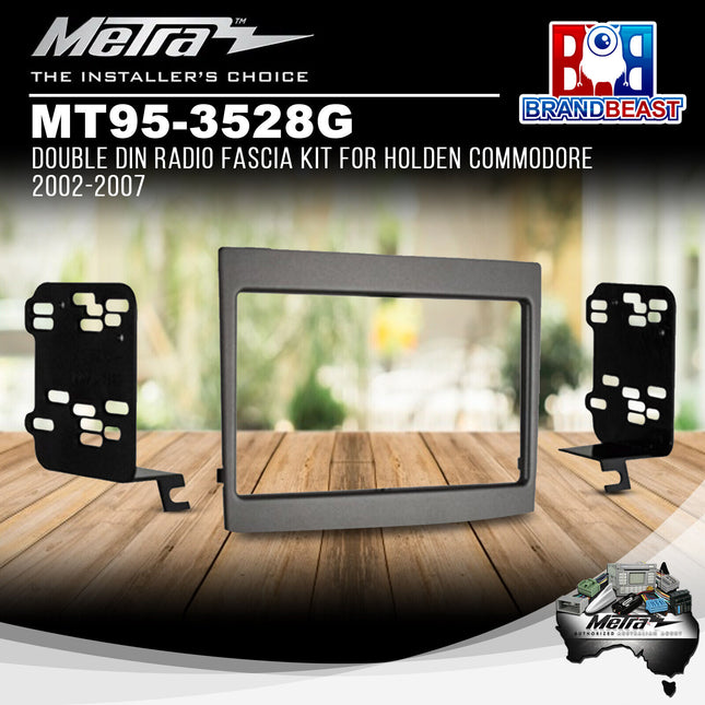Metra MT95-3528G Double DIN Radio Fascia Kit For Holden Commodore 2002-2007