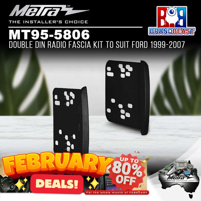 Metra MT95-5806 Double DIN Radio Fascia Kit To Suit Ford 1999-2007