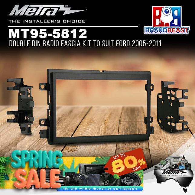 Metra MT95-5812 Double DIN Radio Fascia Kit To Suit Ford 2005-2011