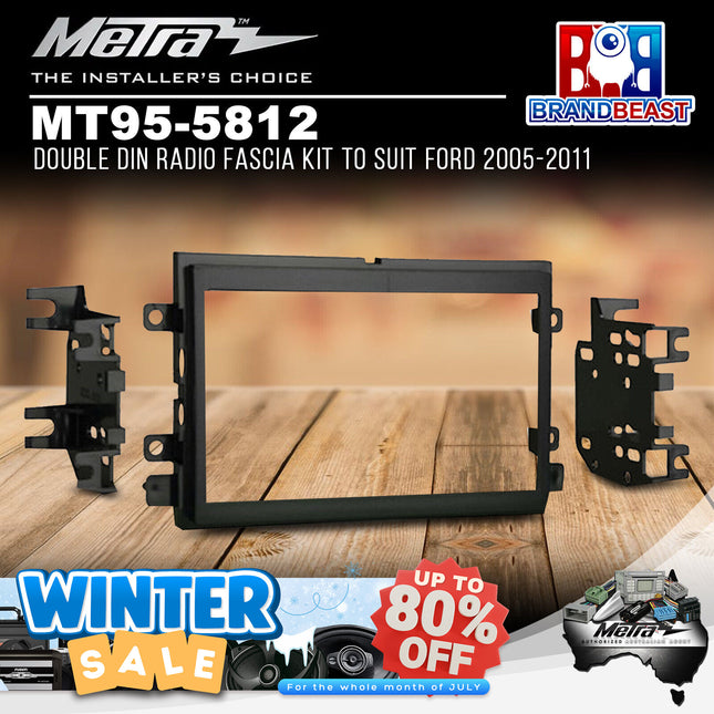 Metra MT95-5812 Double DIN Radio Fascia Kit To Suit Ford 2005-2011