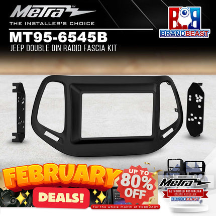 Metra MT95-6545B Jeep Double DIN Radio Fascia Kit