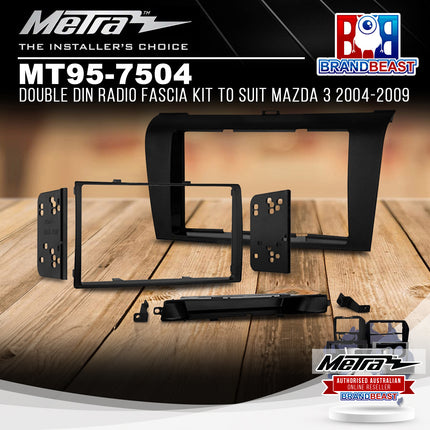 Metra MT95-7504 Double DIN Radio Fascia Kit To Suit Mazda 3 2004-2009