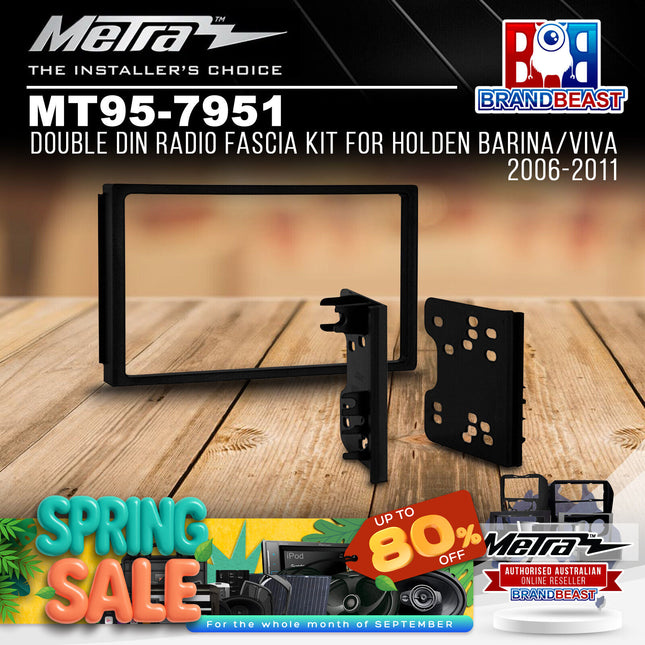 Metra MT95-7951 Double DIN Radio Fascia Kit For Holden Barina/Viva 2006-2011