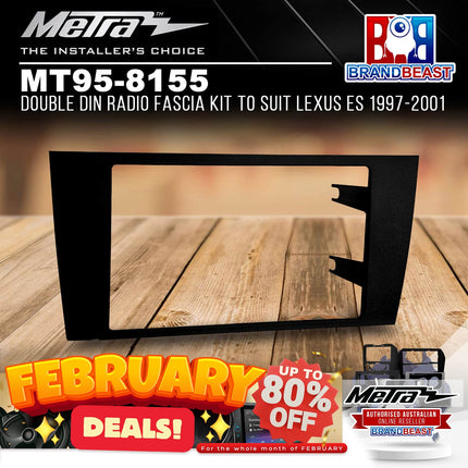 Metra MT95-8155 Double DIN Radio Fascia Kit To Suit Lexus ES 1997-2001