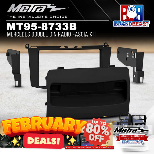 Metra MT95-8733B Mercedes Double DIN Radio Fascia Kit