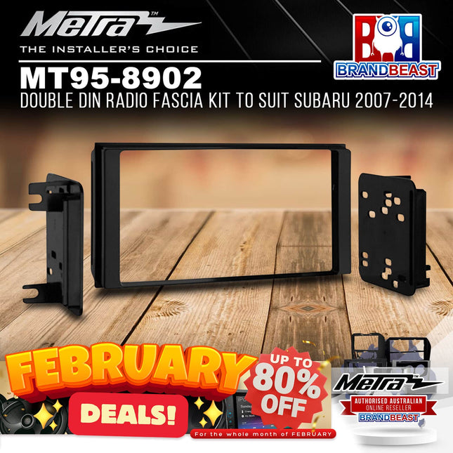 Metra MT95-8902 Double DIN Radio Fascia Kit To Suit Subaru 2007-2014