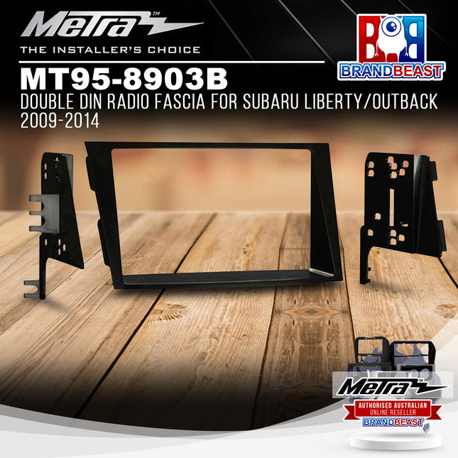 Metra MT95-8903B Double DIN Radio Fascia For Subaru Liberty/Outback 2009-2014