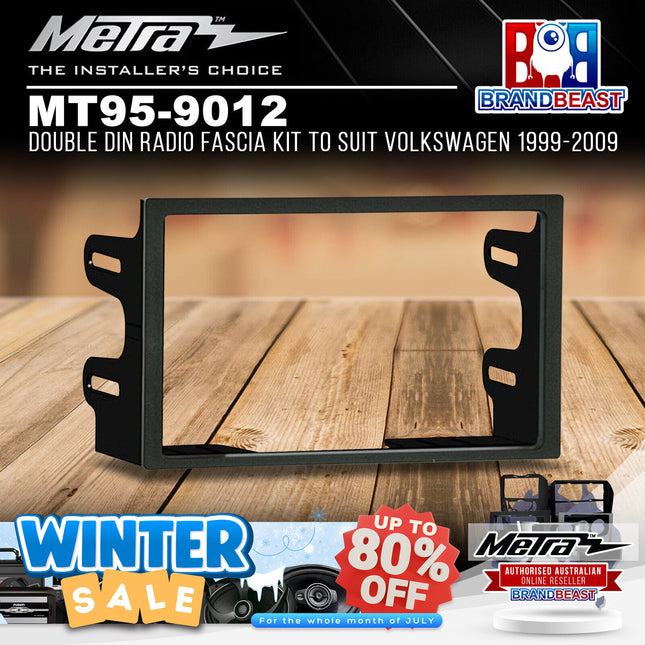 Metra MT95-9012 Double DIN Radio Fascia Kit To Suit Volkswagen 1999-2009