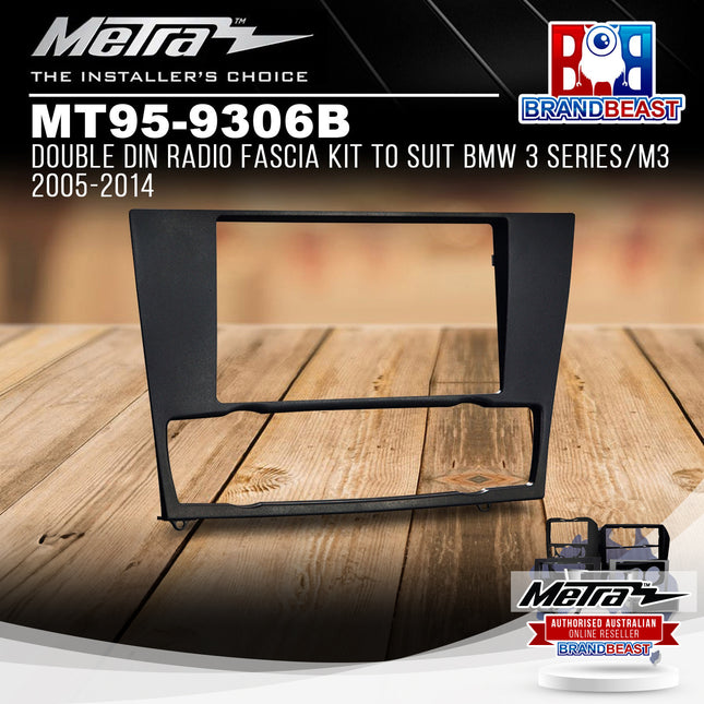 Metra MT95-9306B Double DIN Radio Fascia Kit To Suit BMW 3 Series/M3 2005-2014