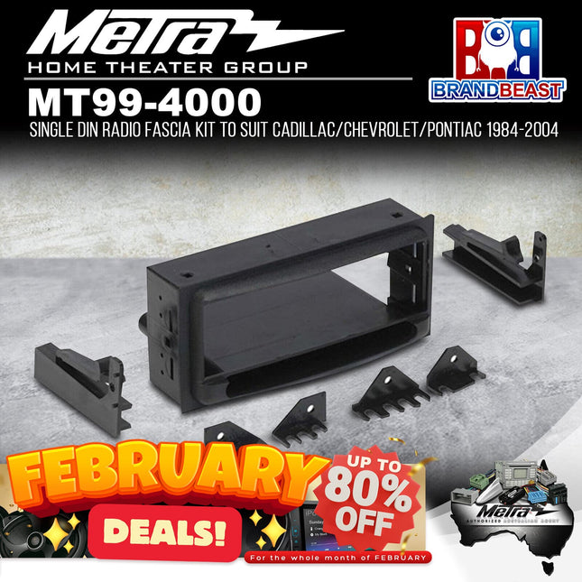 Metra MT99-4000 Single DIN Radio Facia Kit Suit GM Cadillac/Chevrolet/Pontiac