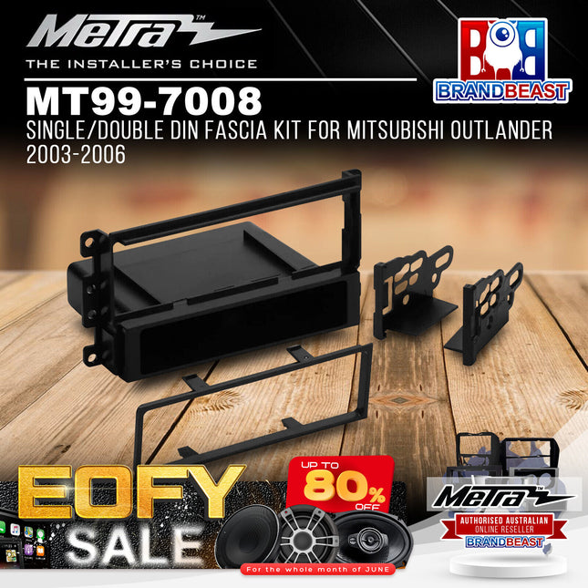 Metra MT99-7008 Single/Double DIN Radio Fascia Kit To Suit Mitsubishi Outlander 2003-2006
