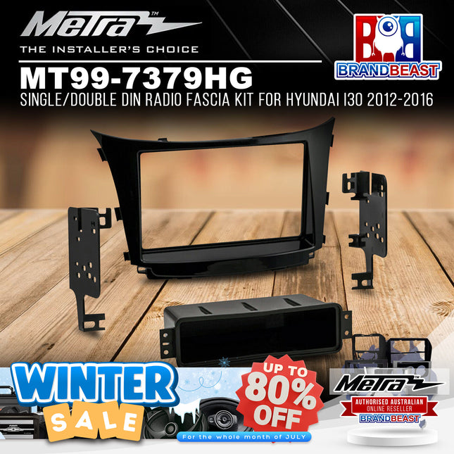 Metra MT99-7379HG Single/Double DIN Radio Fascia Kit For Hyundai i30 2012-2016