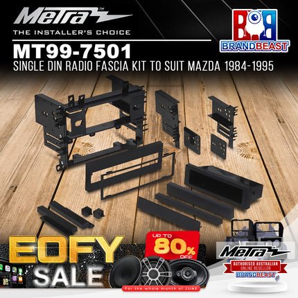 Metra MT99-7501 Single DIN Radio Fascia Kit To Suit Mazda 1984-1995