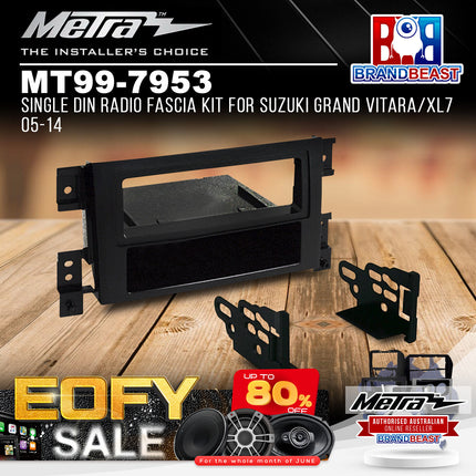 Metra MT99-7953 Single DIN Radio Fascia Kit To Suit Suzuki Grand Vitara/XL7 2005-2014