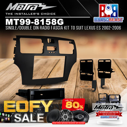 Metra MT99-8158G Single/Double DIN Radio Fascia Kit To Suit Lexus ES 2002-2006