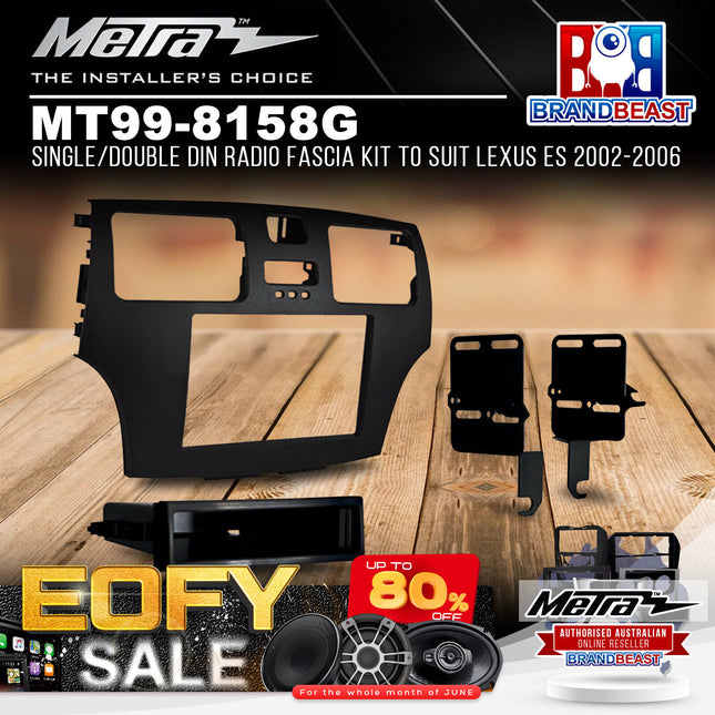 Metra MT99-8158G Single/Double DIN Radio Fascia Kit To Suit Lexus ES 2002-2006