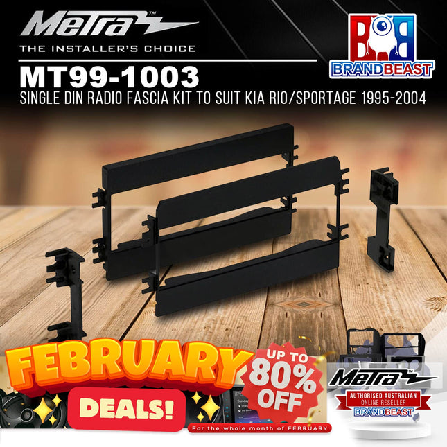 Metra MT99-1003 Single DIN Radio Fascia Kit To Suit Kia Rio/Sportage 1995-2004