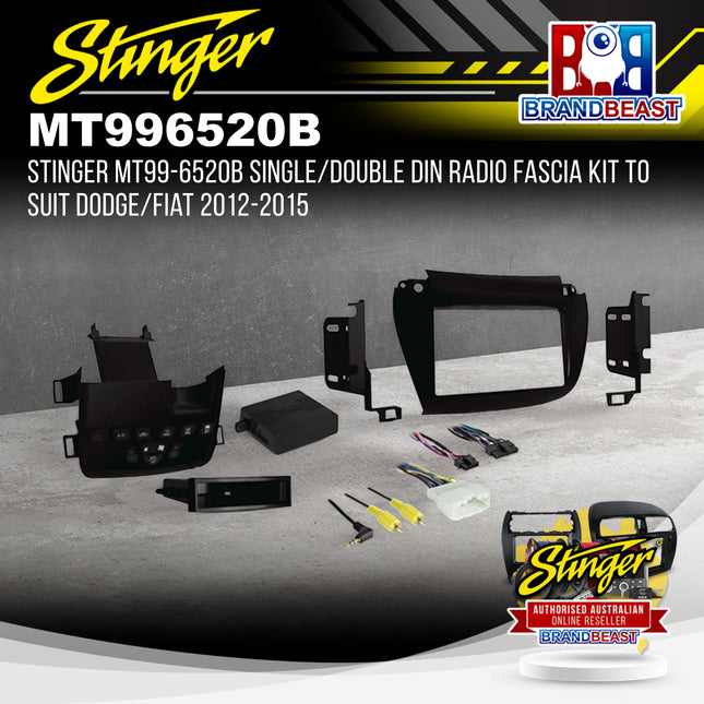 Stinger MT99-6520B Single/Double DIN Radio Fascia Kit to Suit Dodge/Fiat