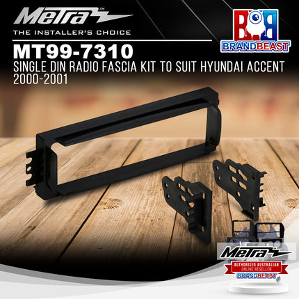 Metra MT99-7310 Single DIN Radio Fascia Kit To Suit Hyundai Accent 2000-2001