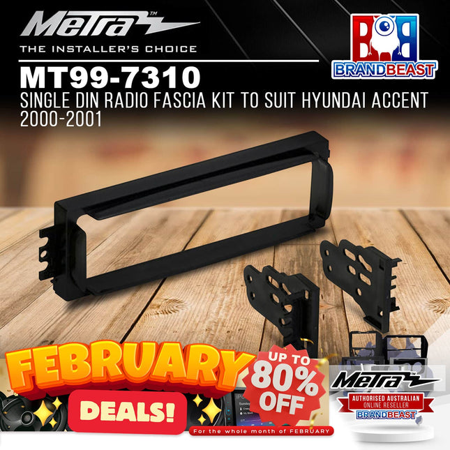 Metra MT99-7310 Single DIN Radio Fascia Kit To Suit Hyundai Accent 2000-2001