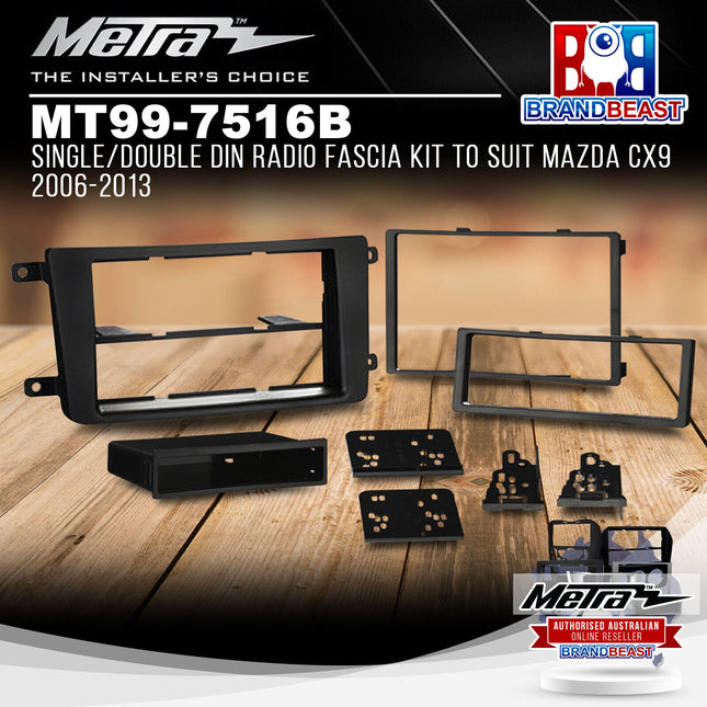 Metra MT99-7516B Single/Double DIN Radio Fascia Kit To Suit Mazda CX9 2006-2013