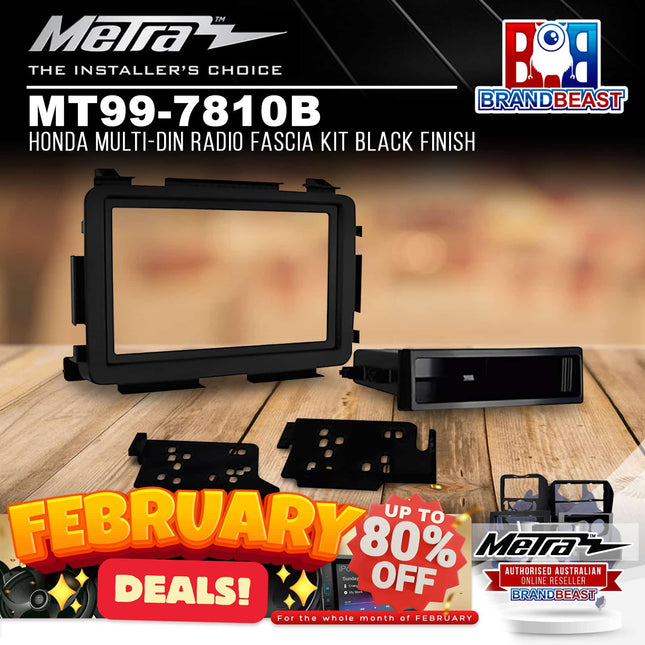 Metra MT99-7810B Honda Multi-DIN Radio Fascia Kit Black Finish