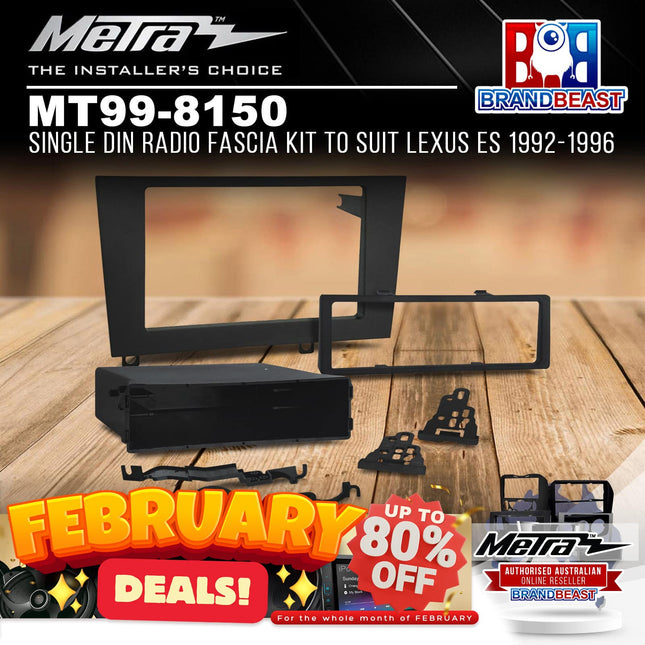 Metra MT99-8150 Single DIN Radio Fascia Kit To Suit Lexus ES 1992-1996