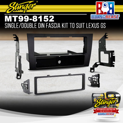 Metra MT99-8152 Single/Double DIN Radio Fascia Kit Suit Lexus GS 1998 - 2006