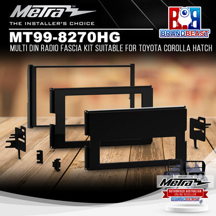 Metra MT99-8270HG Multi DIN Radio Fascia Kit for Toyota Corolla Hatch