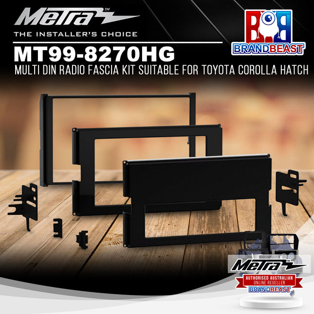 Metra MT99-8270HG Multi DIN Radio Fascia Kit for Toyota Corolla Hatch