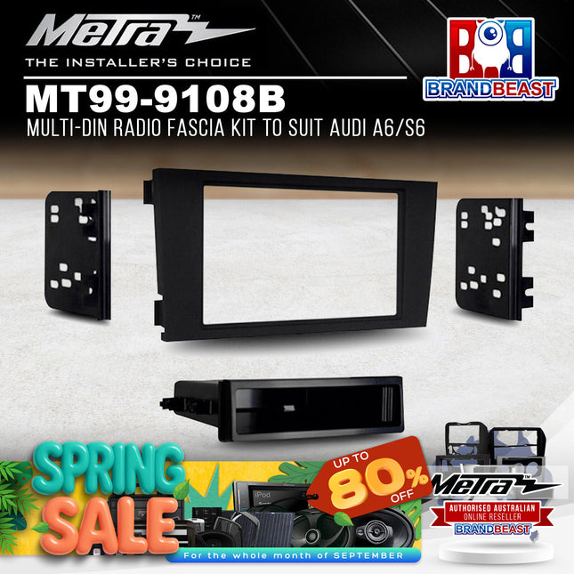 Metra MT99-9108B Multi-DIN Radio Fascia Kit To Suit Audi A6/S6
