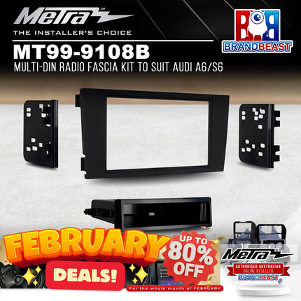 Metra MT99-9108B Multi-DIN Radio Fascia Kit To Suit Audi A6/S6