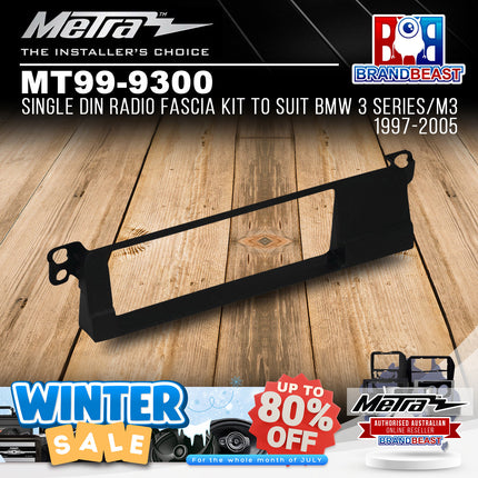 Metra MT99-9300 Single DIN Radio Fascia Kit To Suit BMW 3 Series/M3 1997-2005
