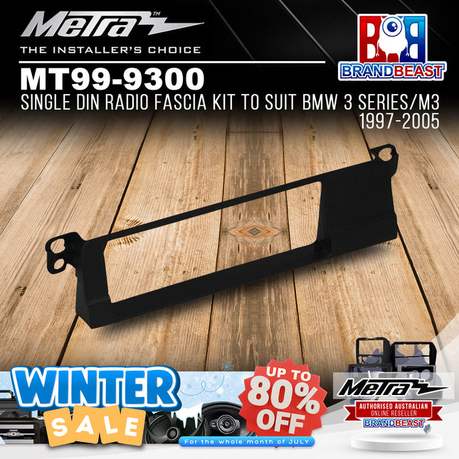 Metra MT99-9300 Single DIN Radio Fascia Kit To Suit BMW 3 Series/M3 1997-2005