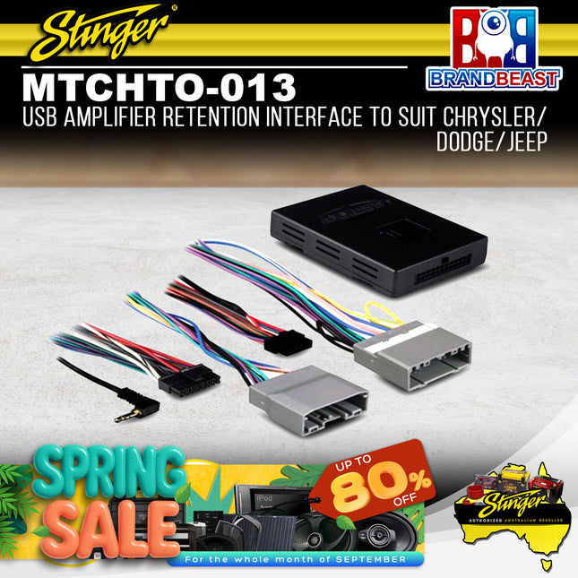 Stinger MTCHTO-013 USB Amplifier Retention Interface For Chrysler/Dodge 05-11
