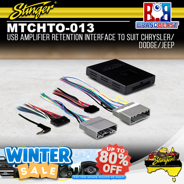 Stinger MTCHTO-013 USB Amplifier Retention Interface For Chrysler/Dodge 05-11