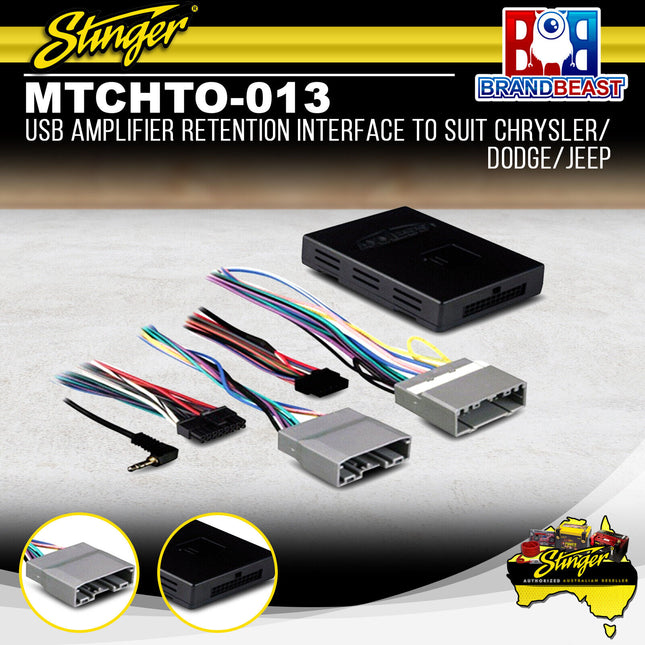 Stinger MTCHTO-013 USB Amplifier Retention Interface For Chrysler/Dodge 05-11