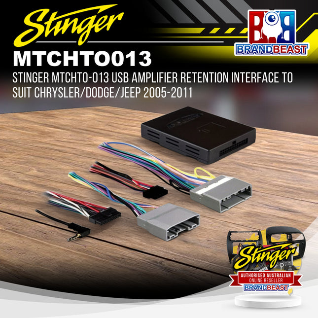 Stinger MTCHTO-013 USB Amplifier Retention Interface For Chrysler/Dodge 05-11