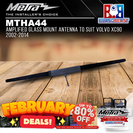 Metra MTHA44 Amplified Glass Mount Antenna To Suit Volvo XC90 2002-2014