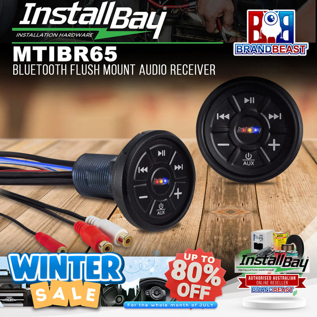 InstallBay MTIBR65 Bluetooth Flush Mount Audio Receiver